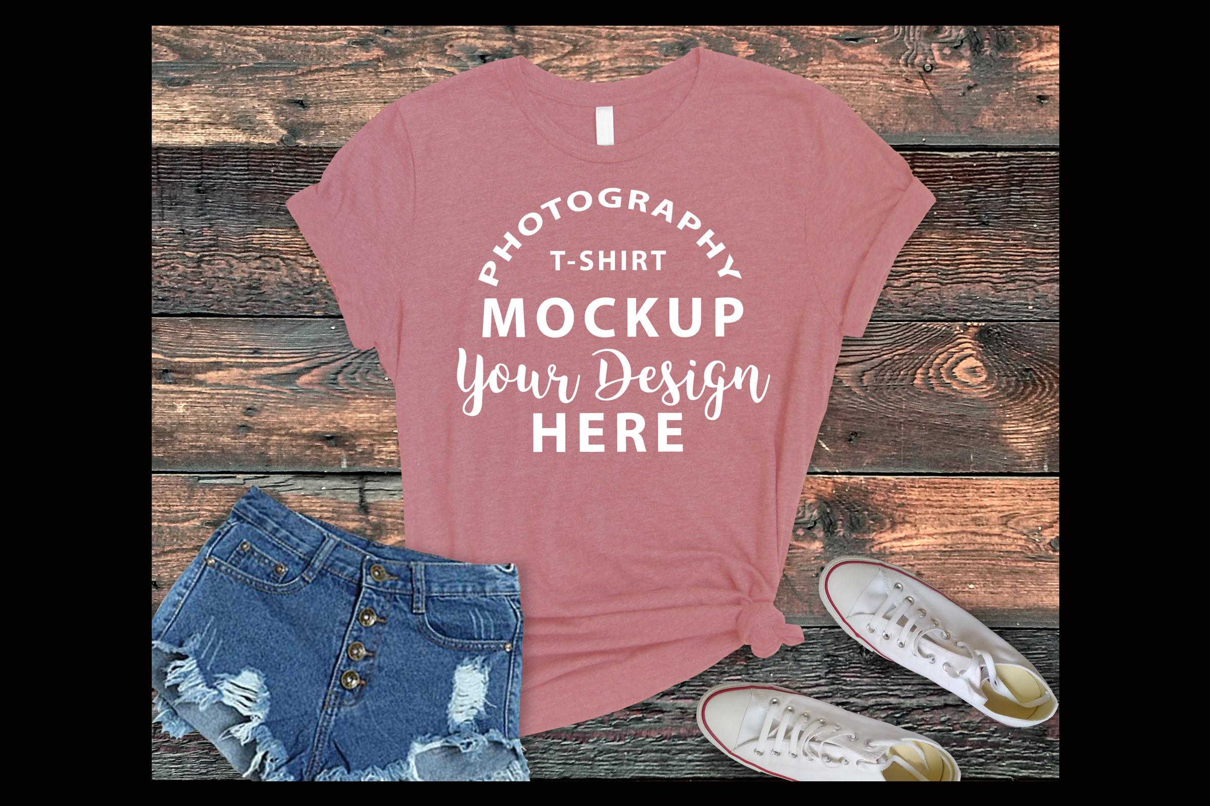 Bella Canvas 3001 Mockup Mauve Heather