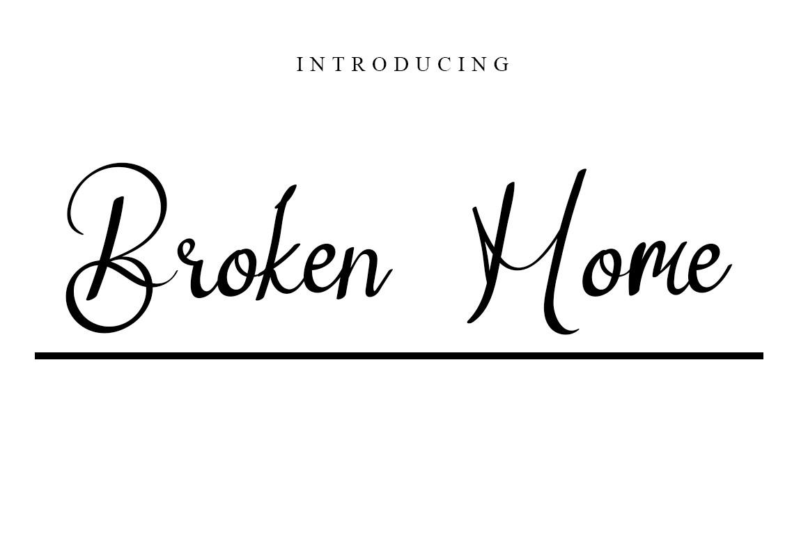 Broken Home Font
