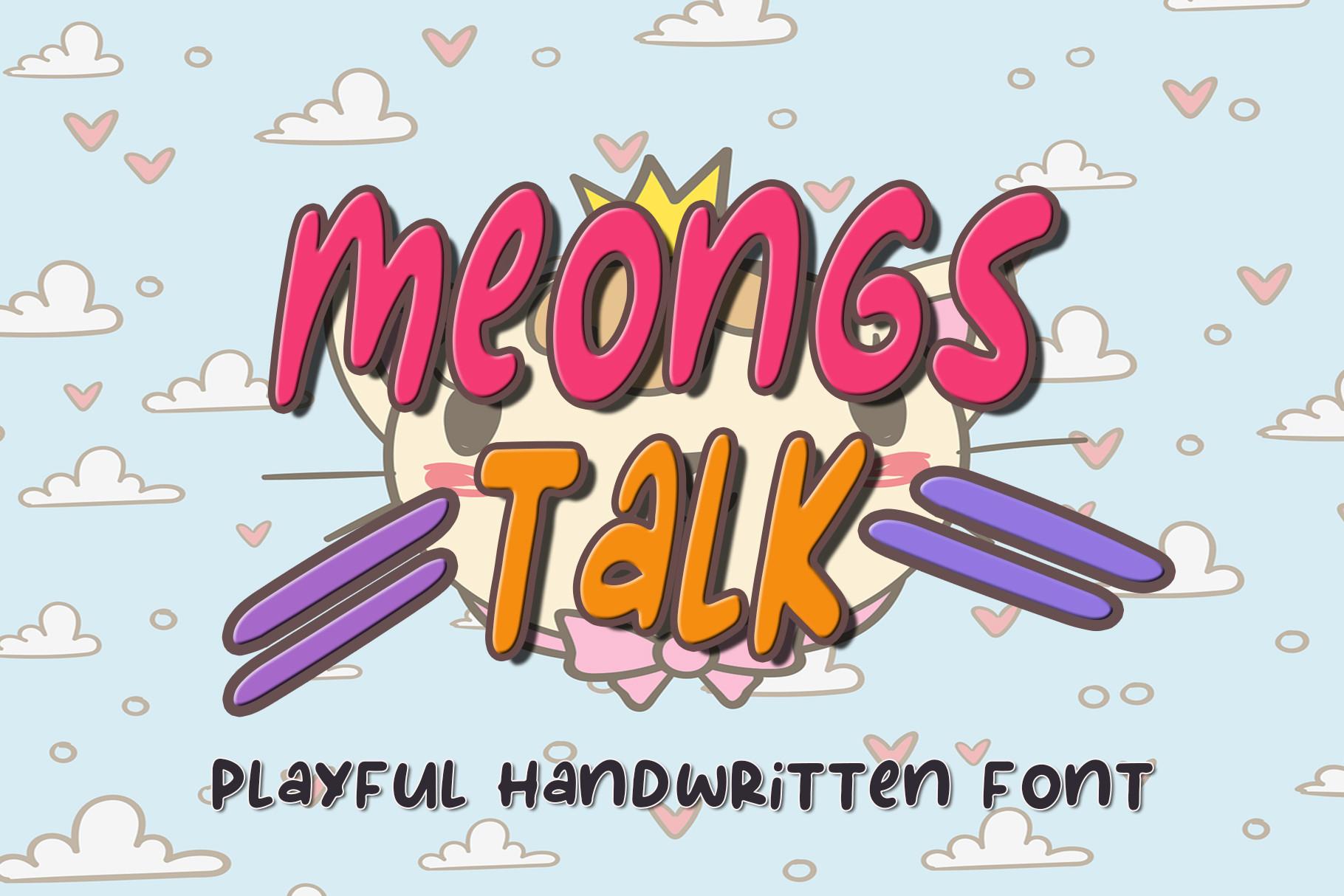 Meongs Talk Font