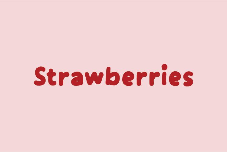 Strawberries Font