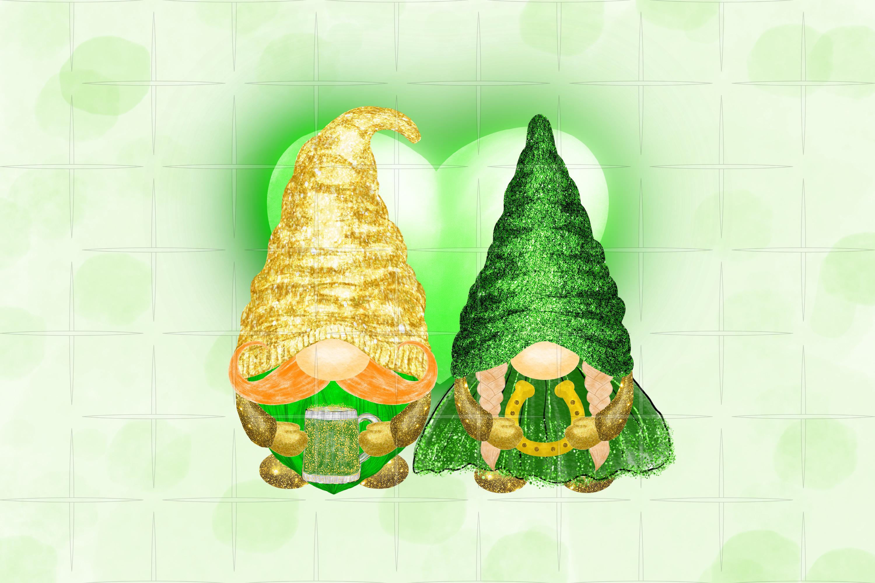 St Patrick's Day Love Gnomes