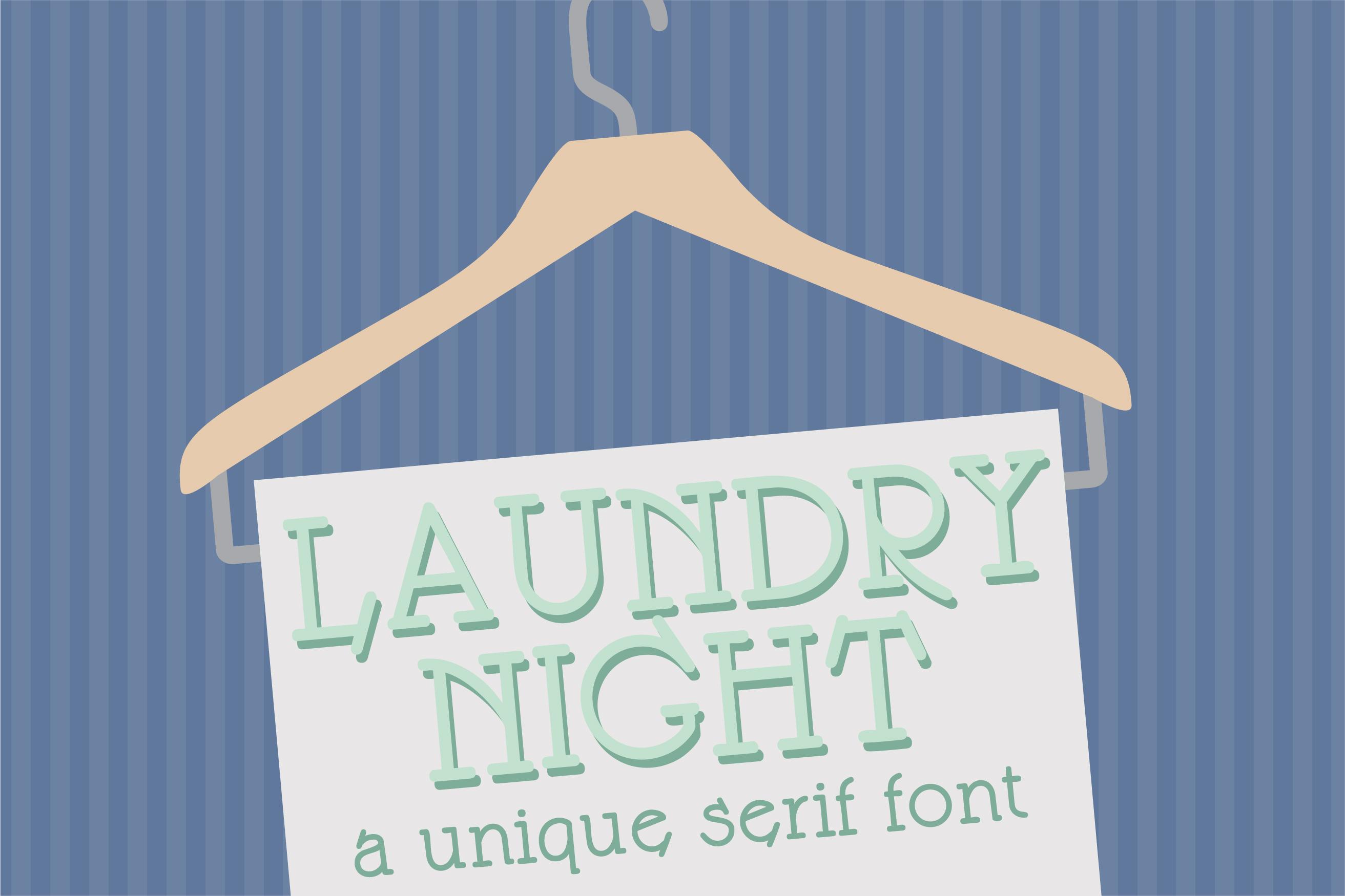 Laundry Night Font
