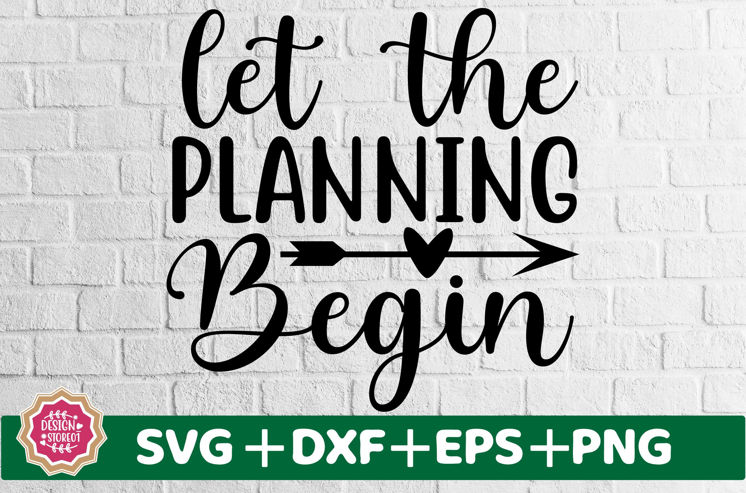 Let the Planning Begin SVG