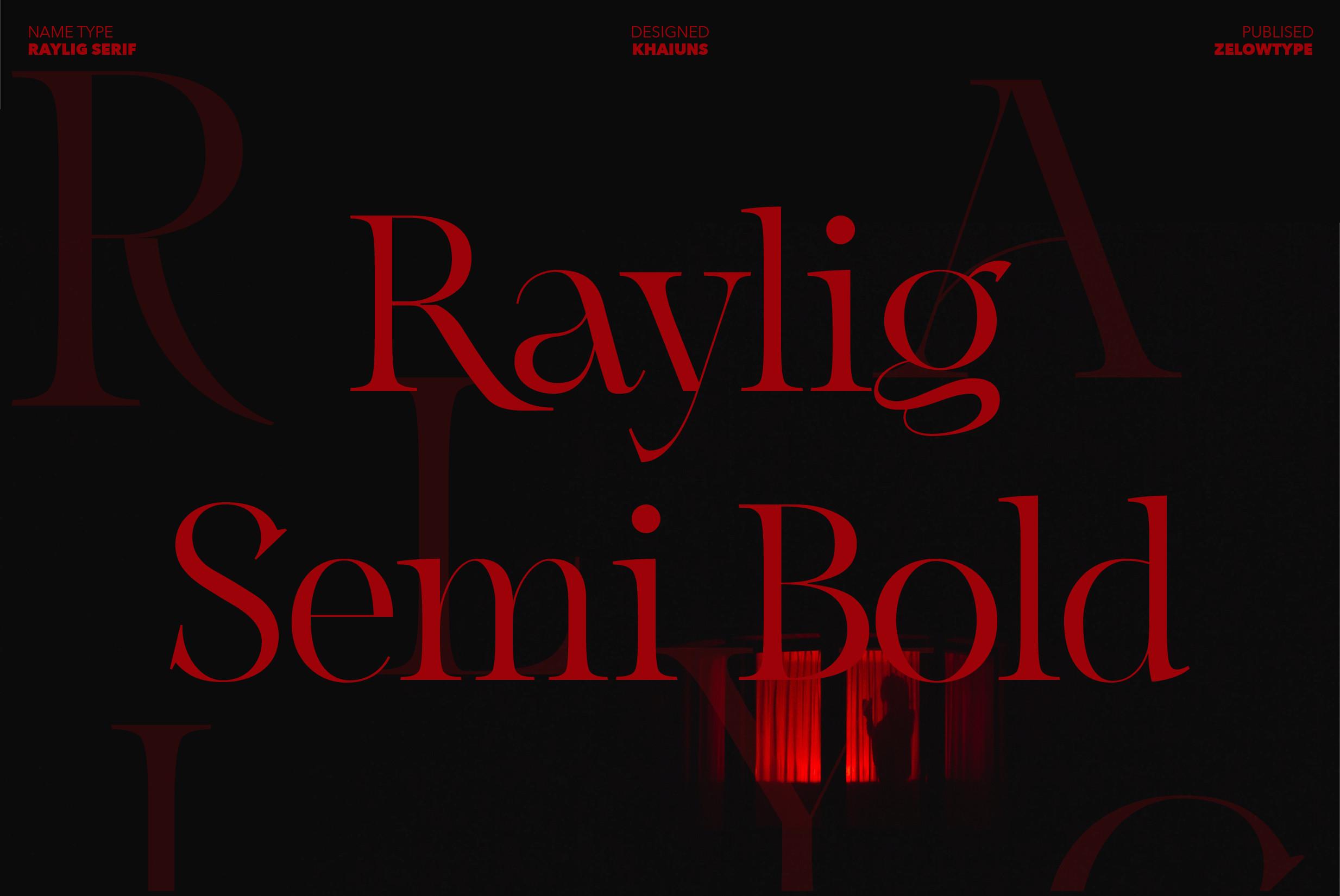 Raylig Semi Bold Font