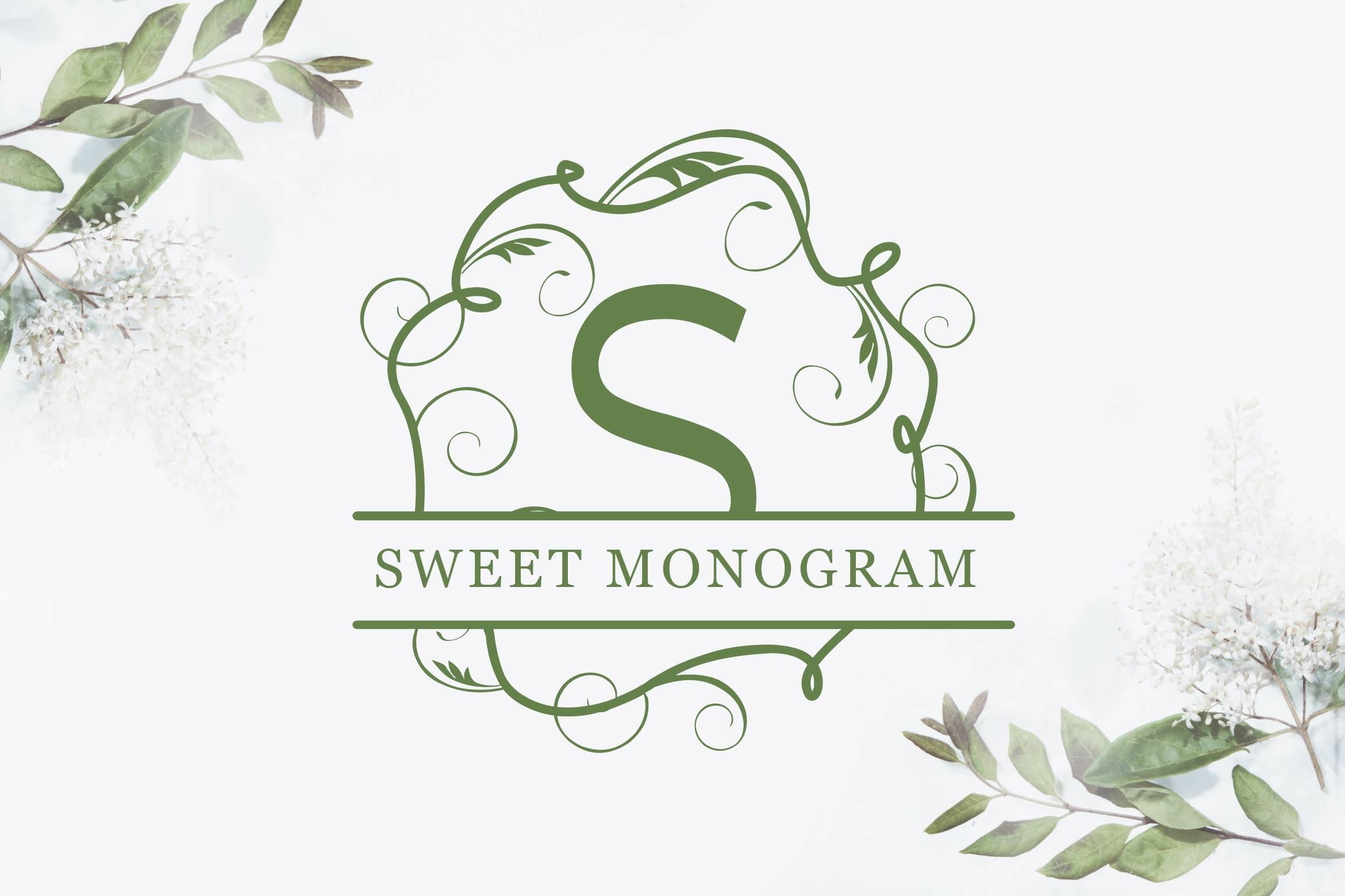Sweet Monogram Font