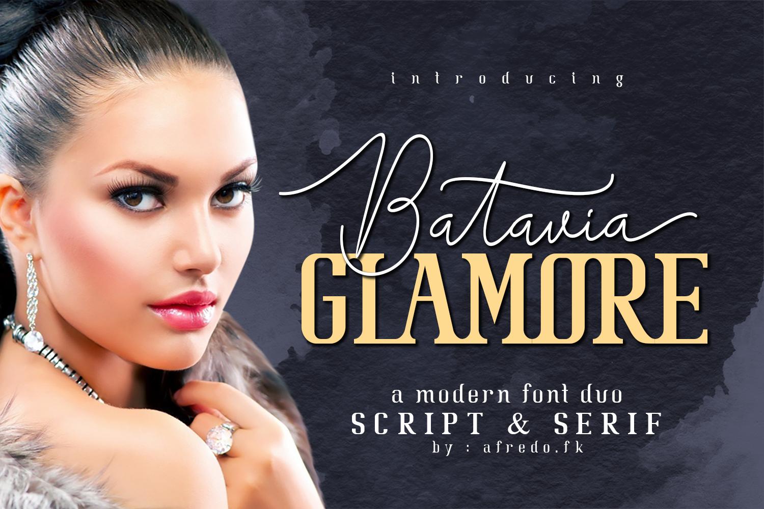 Batavia Glamore Font