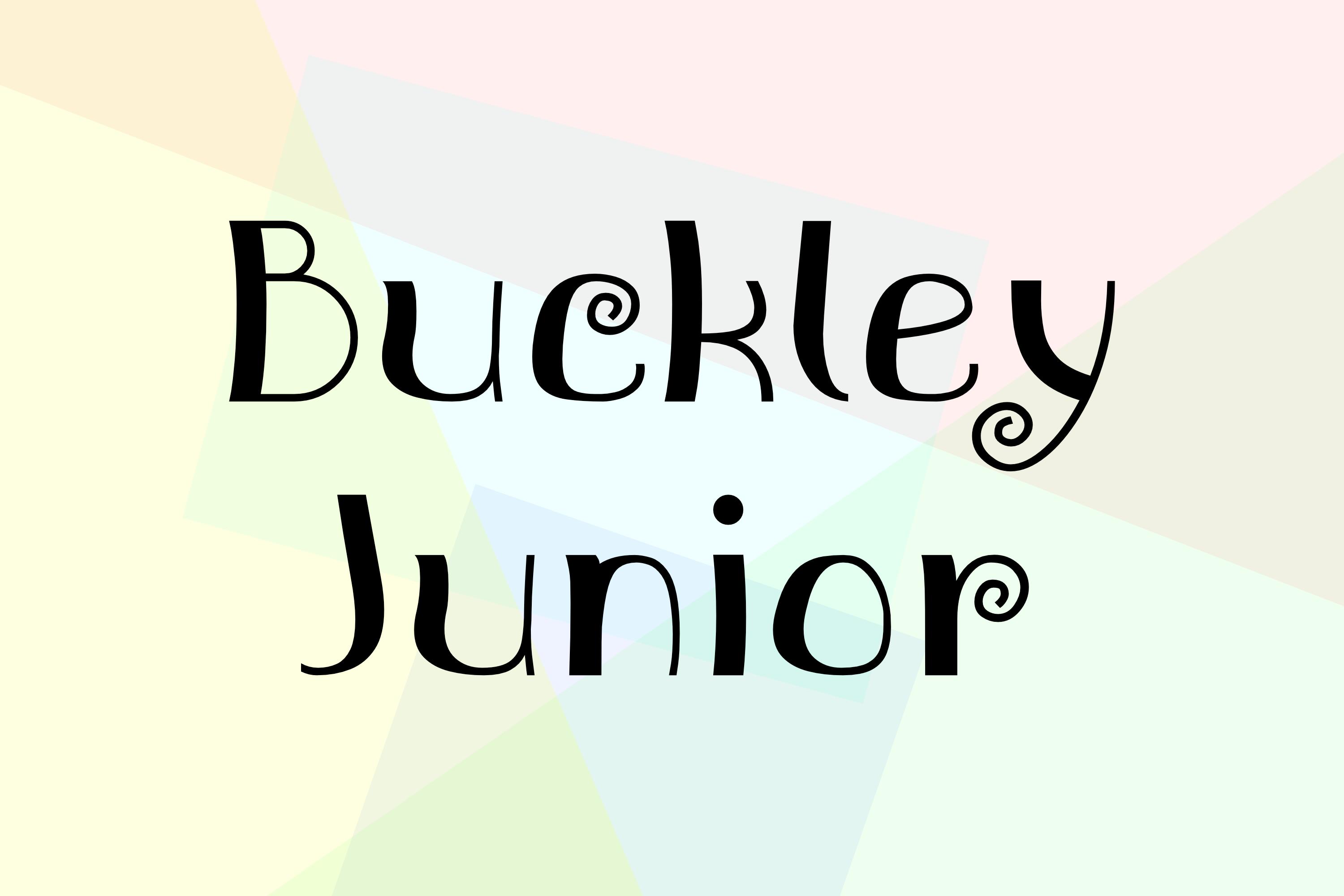 Buckley Junior Font