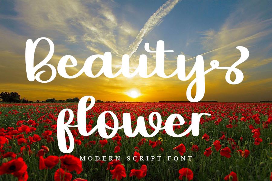 Beauty Flower Font
