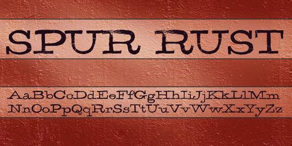 Spur Rust Font