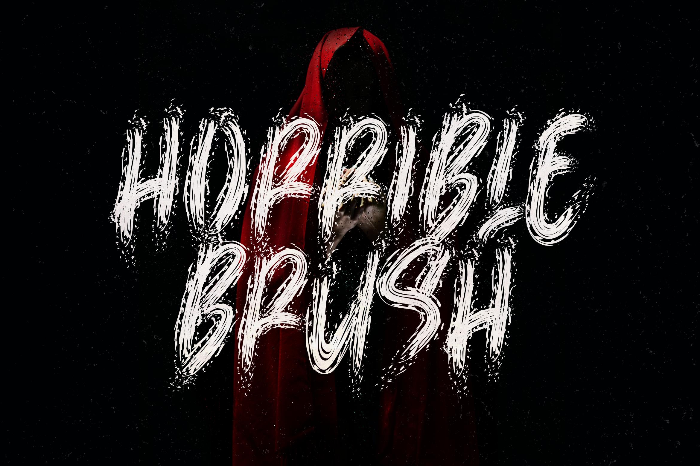 Horrible Brush Font