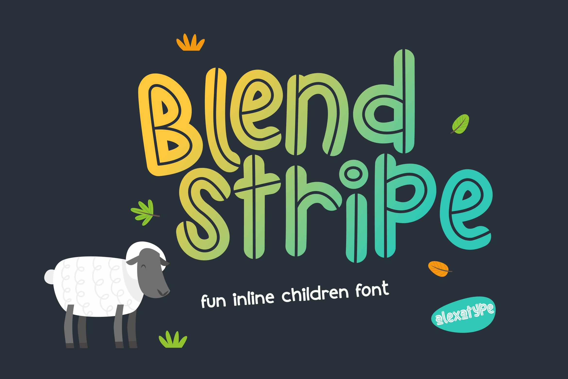 Blend Stripe Font