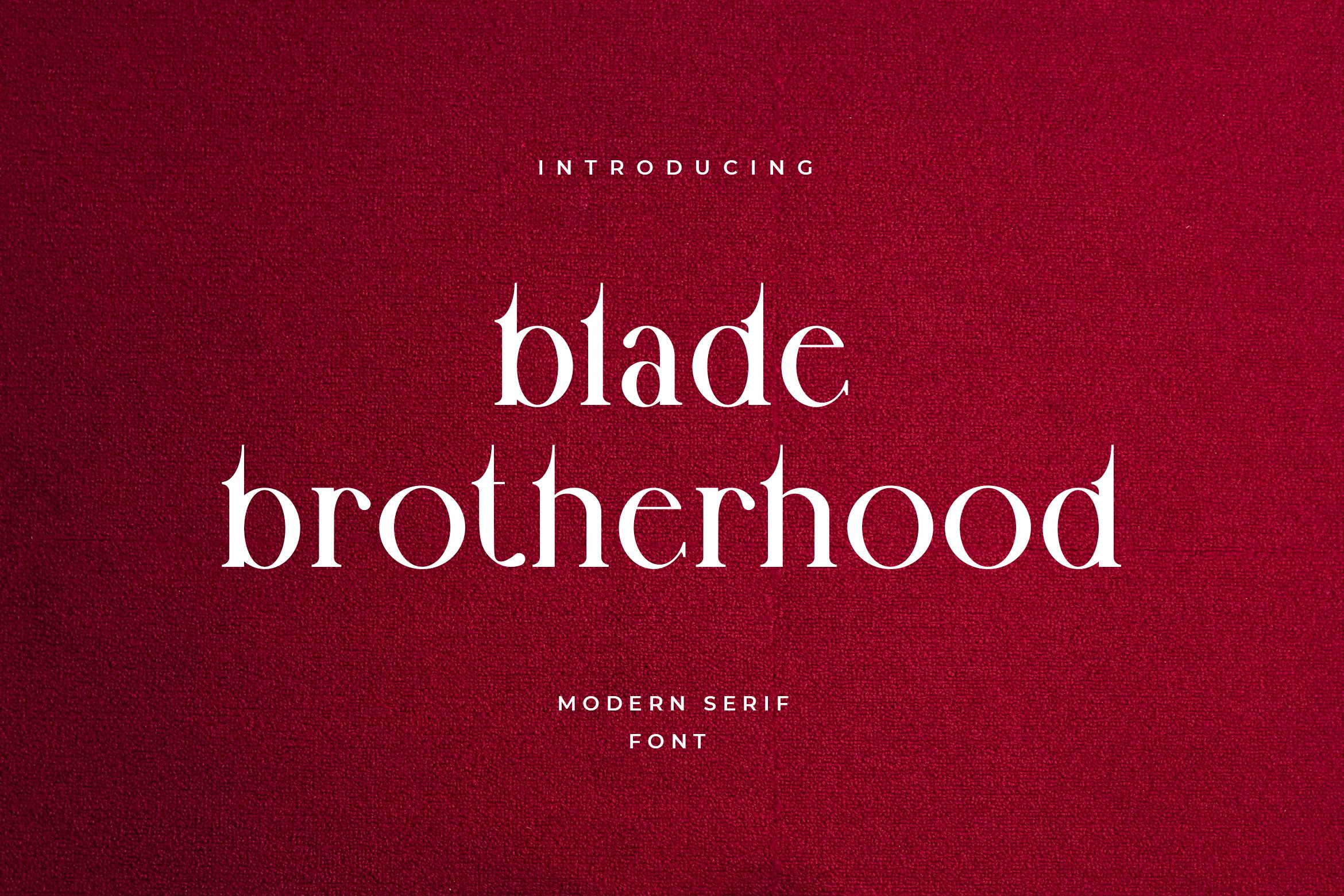 Blade Brotherhood Font
