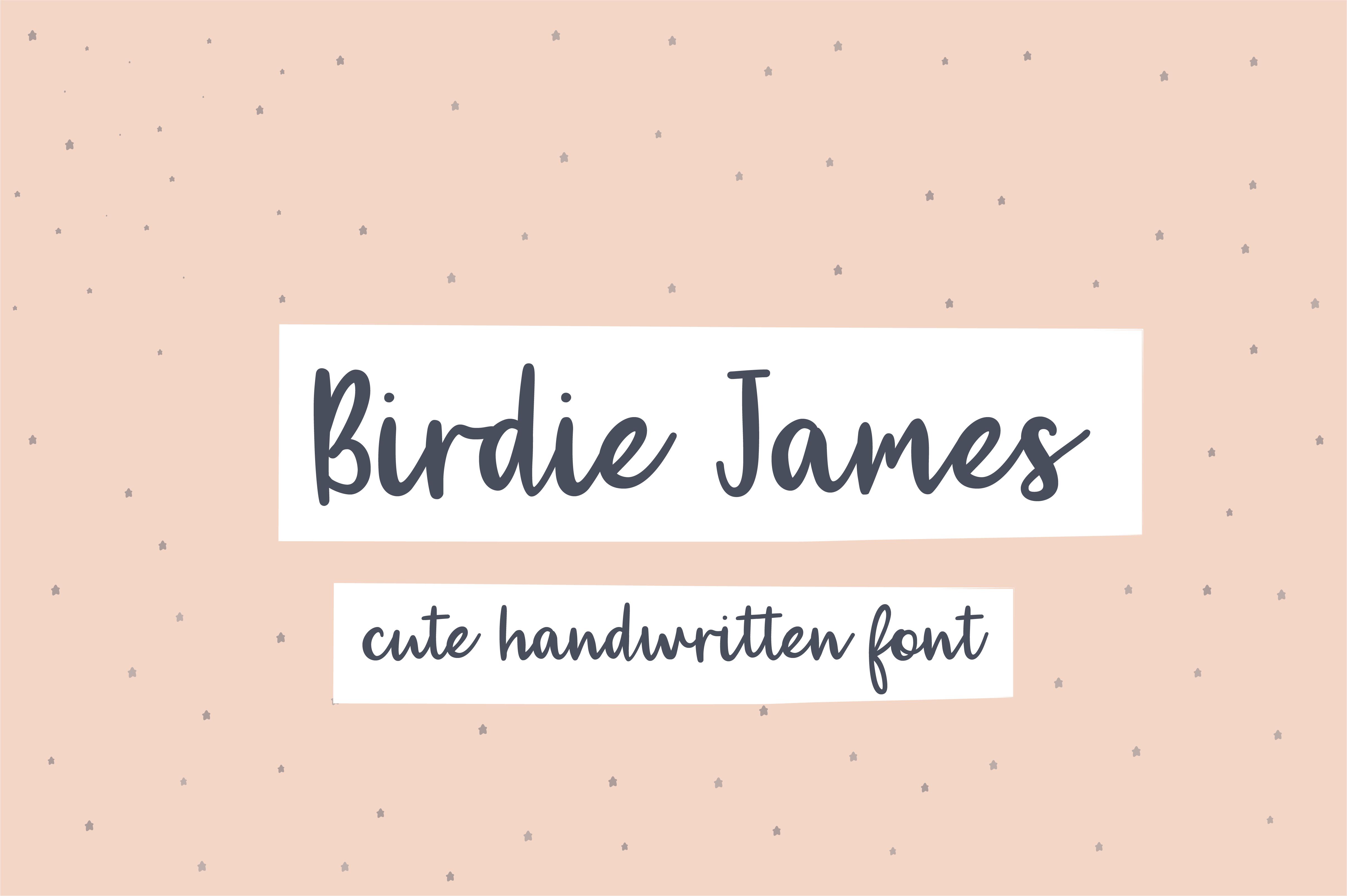 Birdie James Font