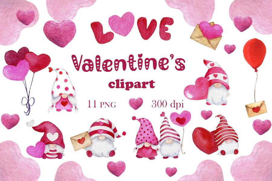 Valentine's Clipart, Gnomes