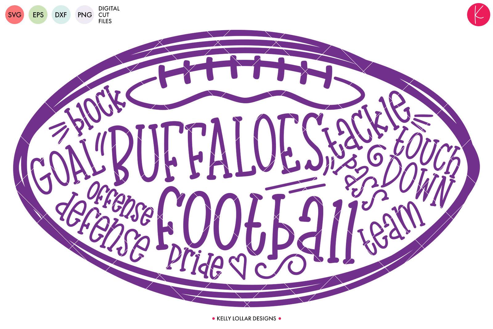 Buffaloes Football Word Art