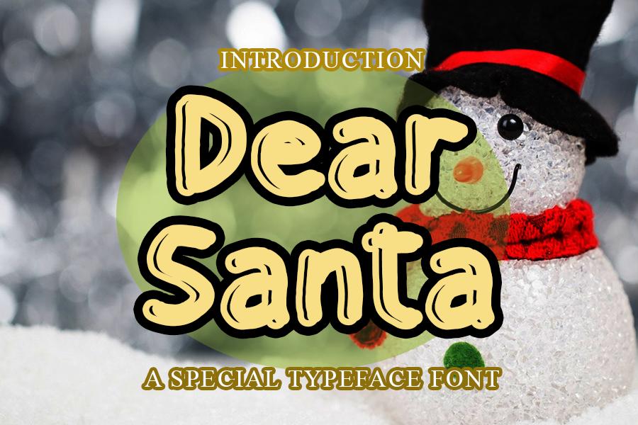 Dear Santa Font