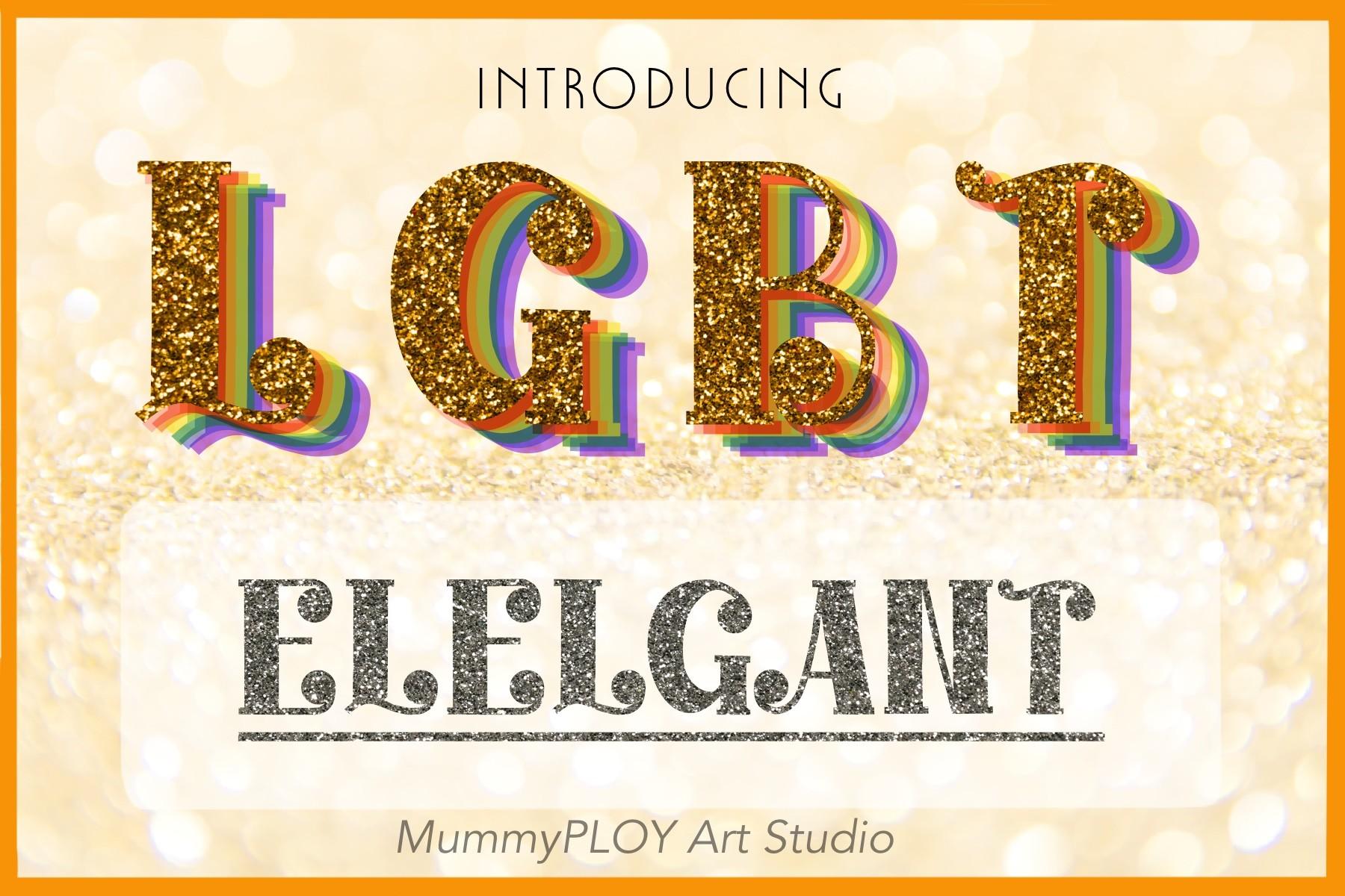 Lgbt Elegant Font