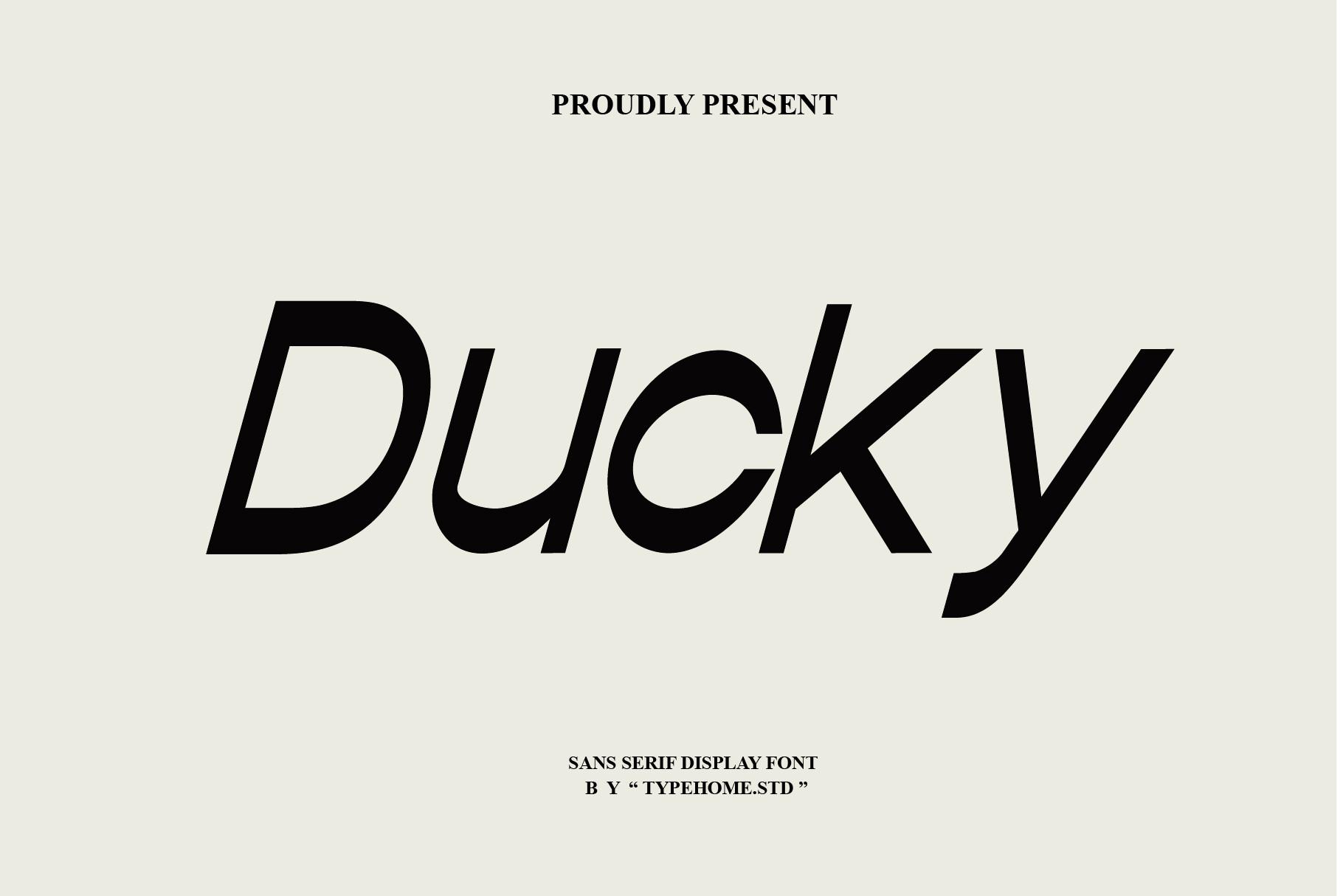 Ducky Font