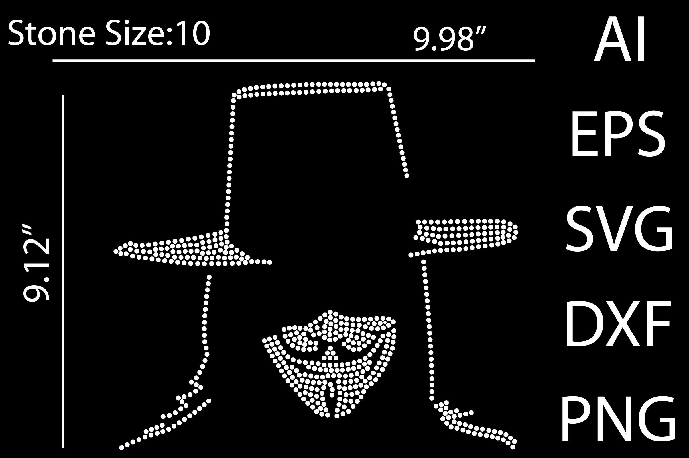 Joker Mask Rhinestone