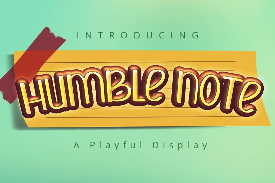 Humble Note Font