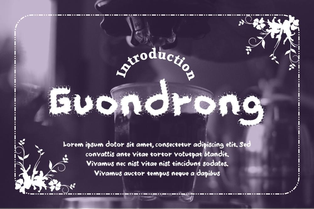 Guondrong Font