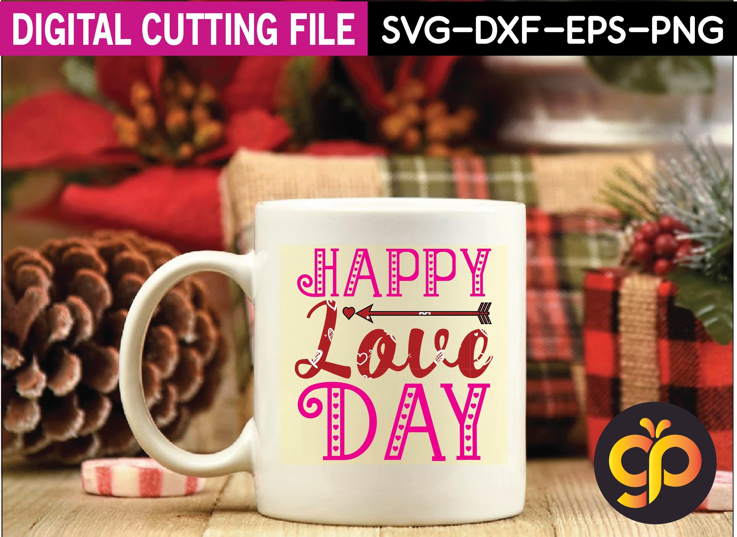 Happy Love Day Svg Design