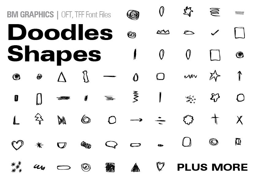 Doodle Shapes Font