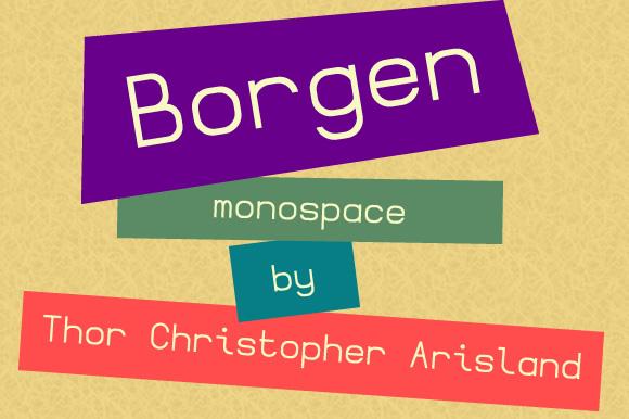 Borgen Monospace Font