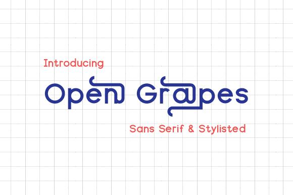 Open Grapes Font