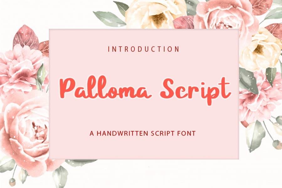 Palloma Script Font
