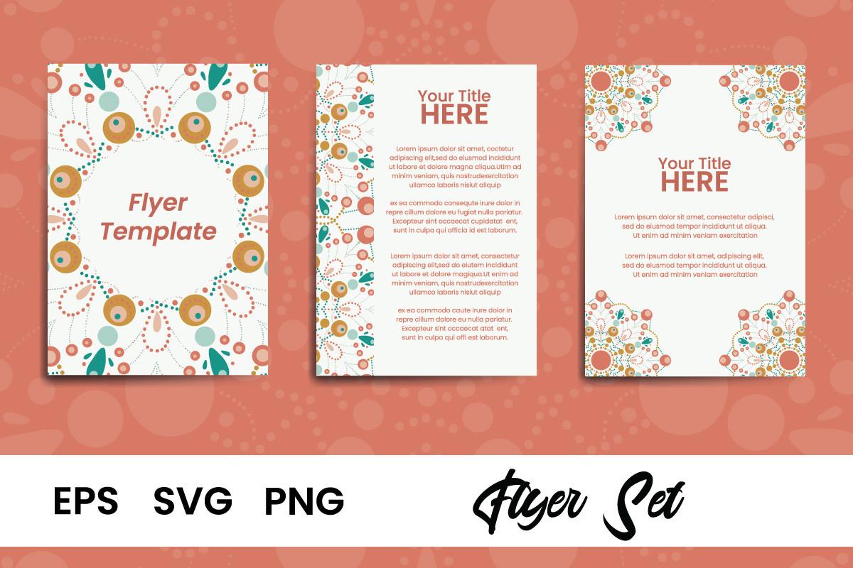 Flyer Brochure Template Mandala