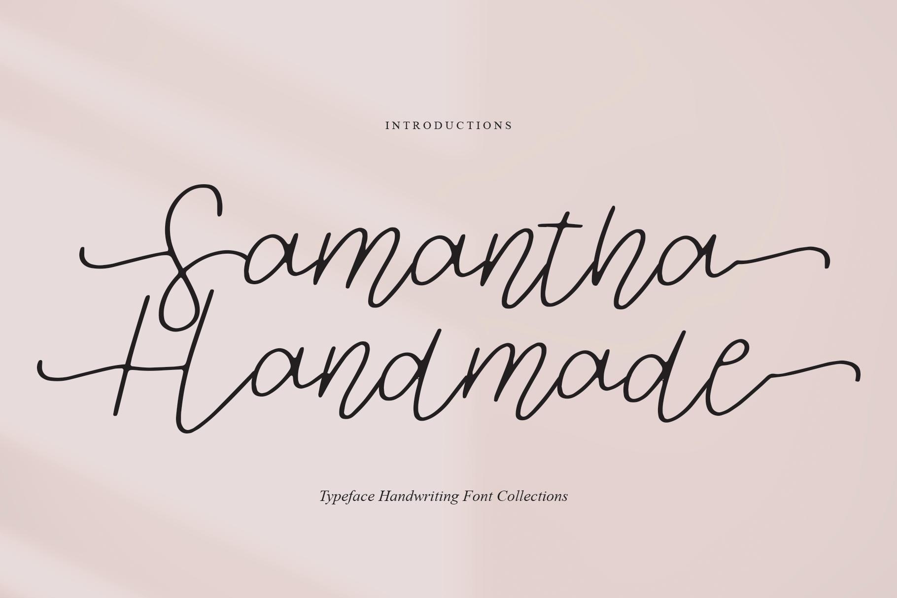 Samantha Handmade Font