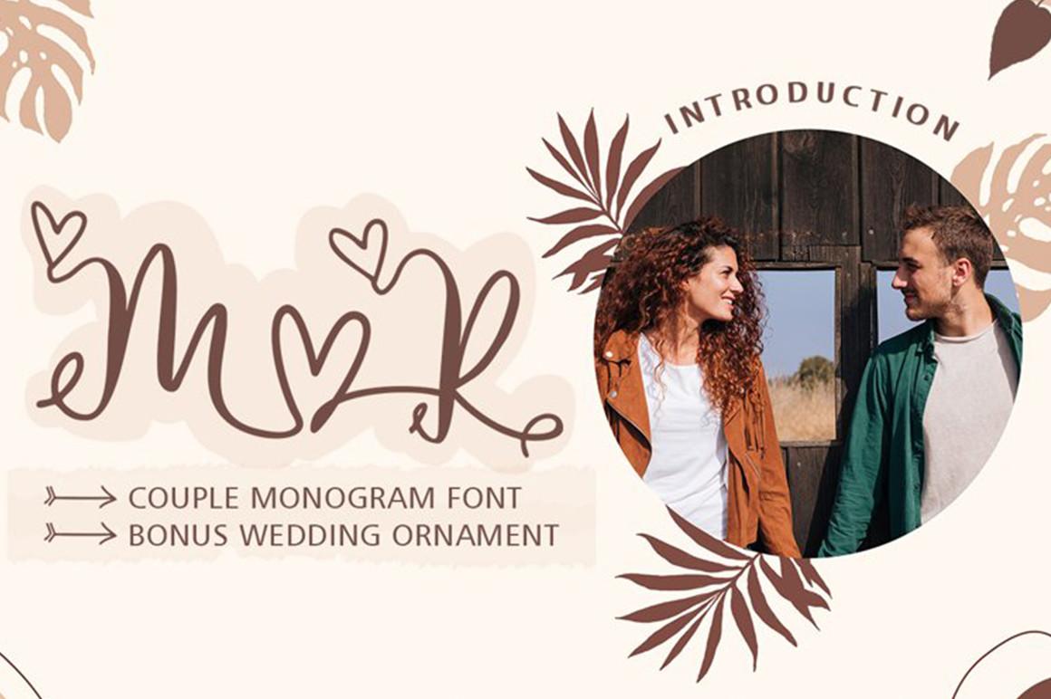 Couple Monogram Font