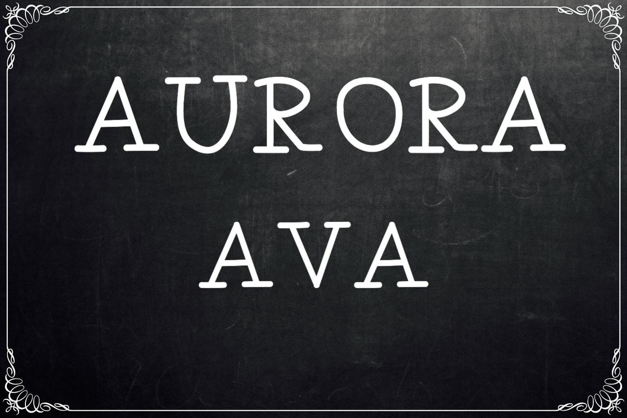 Aurora Ava Font