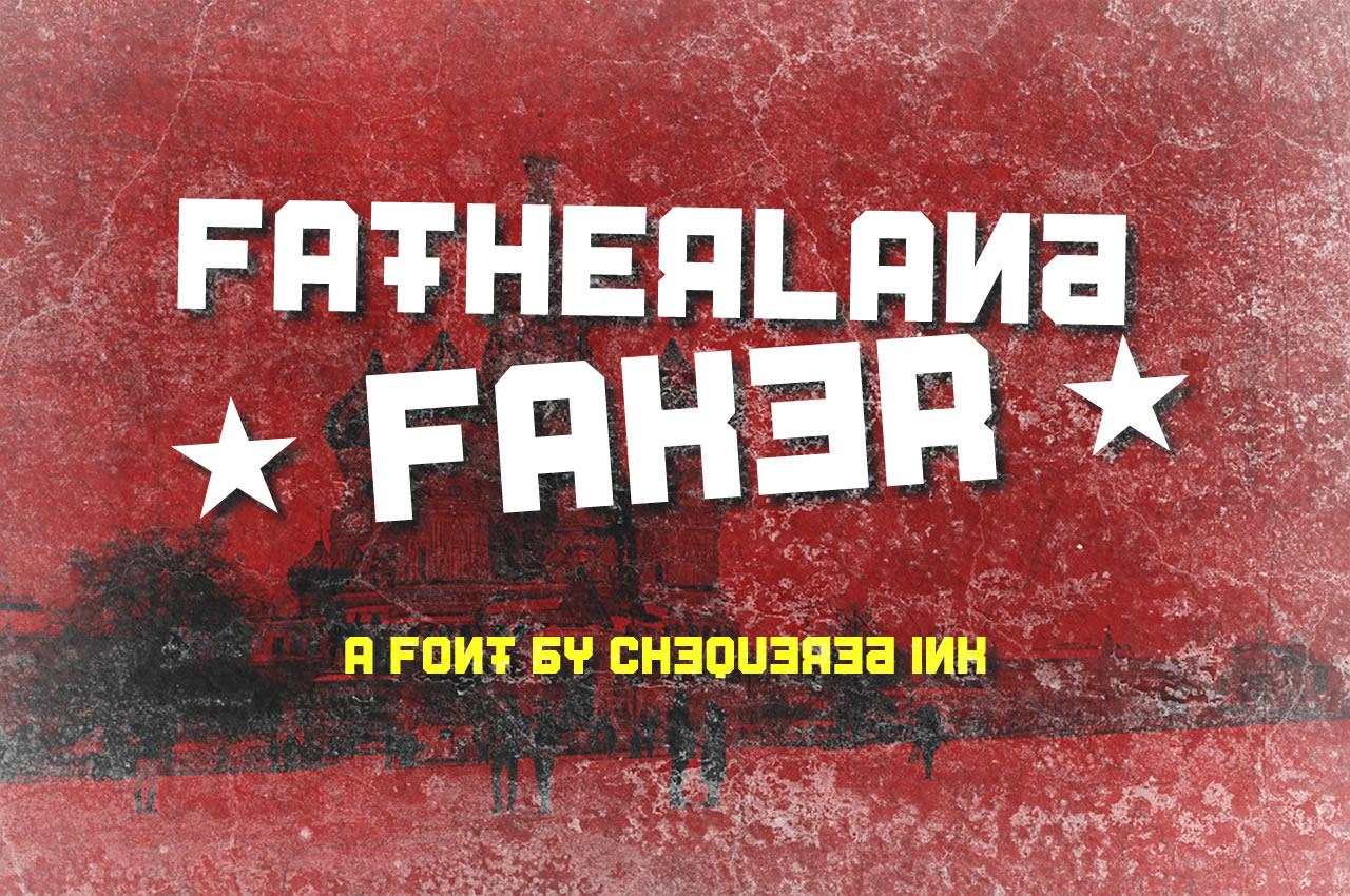 Fatherland Faker Font
