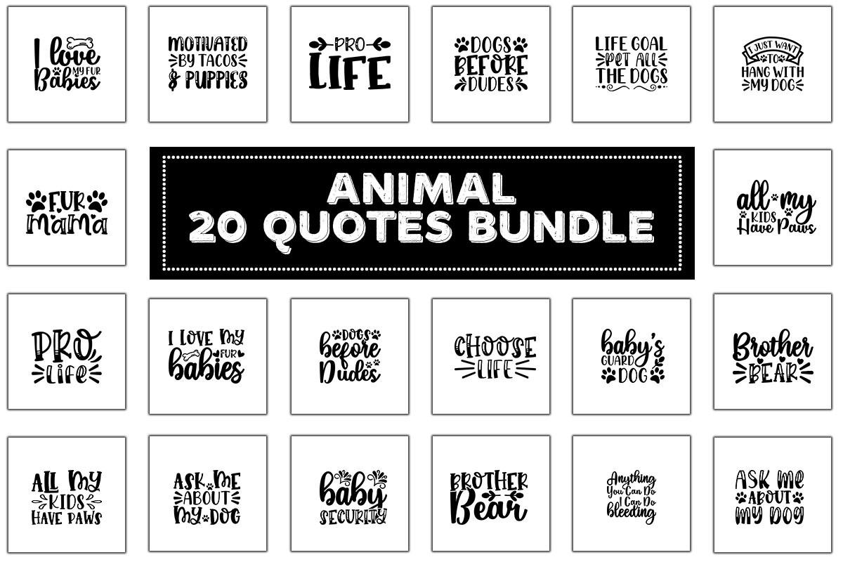 Animal 20 Quotes Bundle