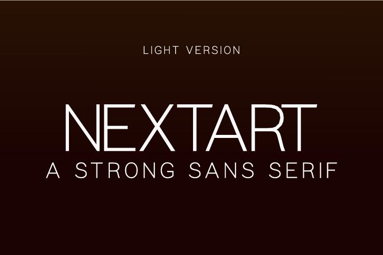Nextart Light Font