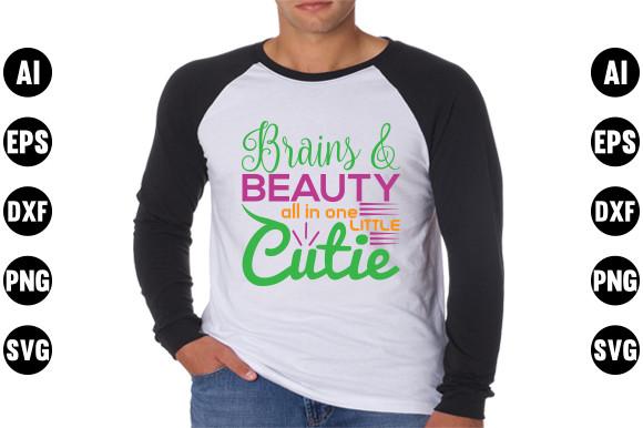 Makeup Quote Design, Brains & Beauty All