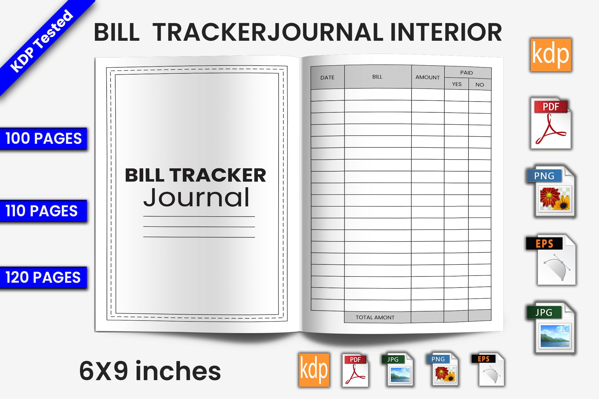 Bill Tracker Log Book | KDP Interior