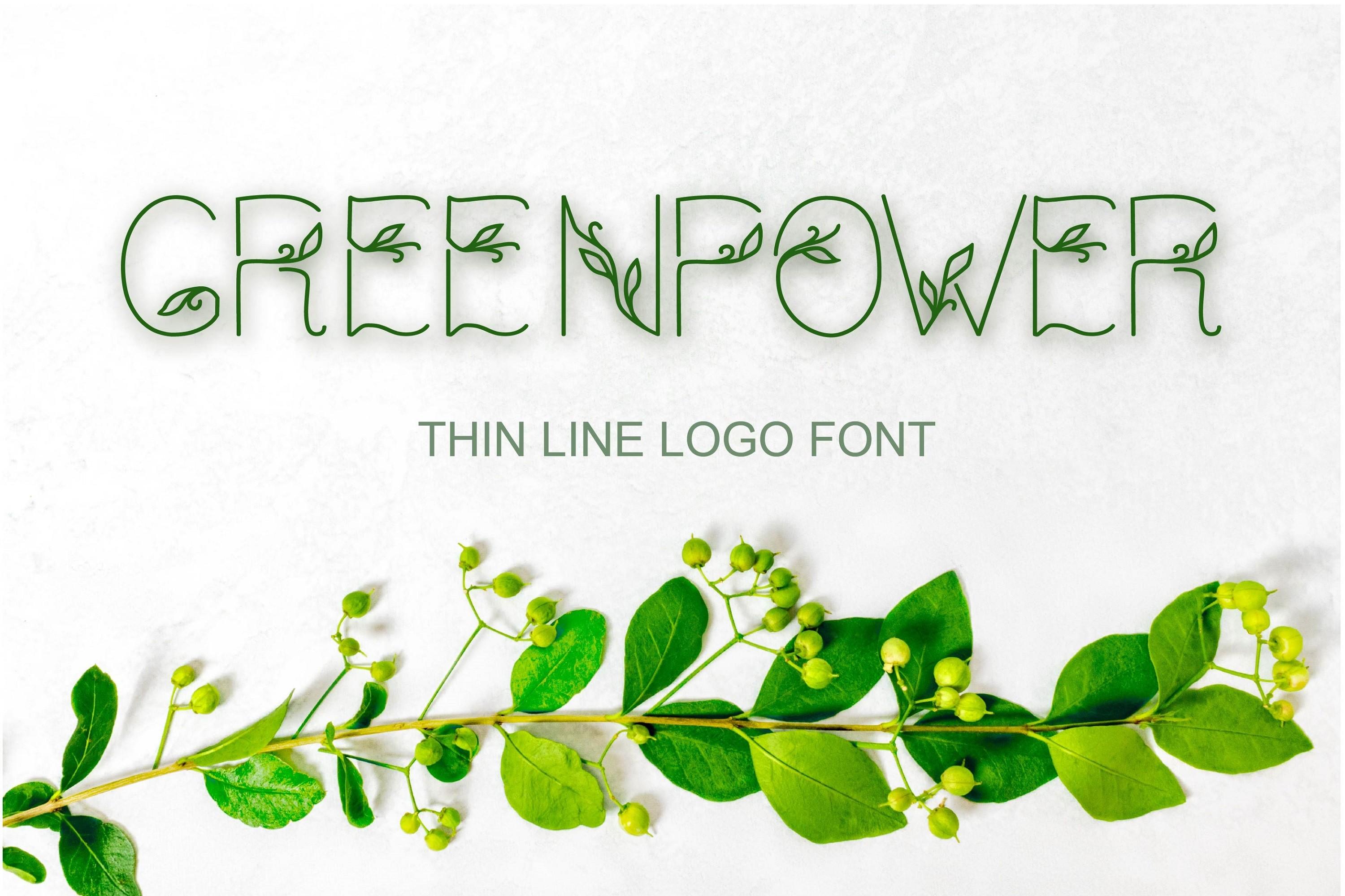 Greenpower Font
