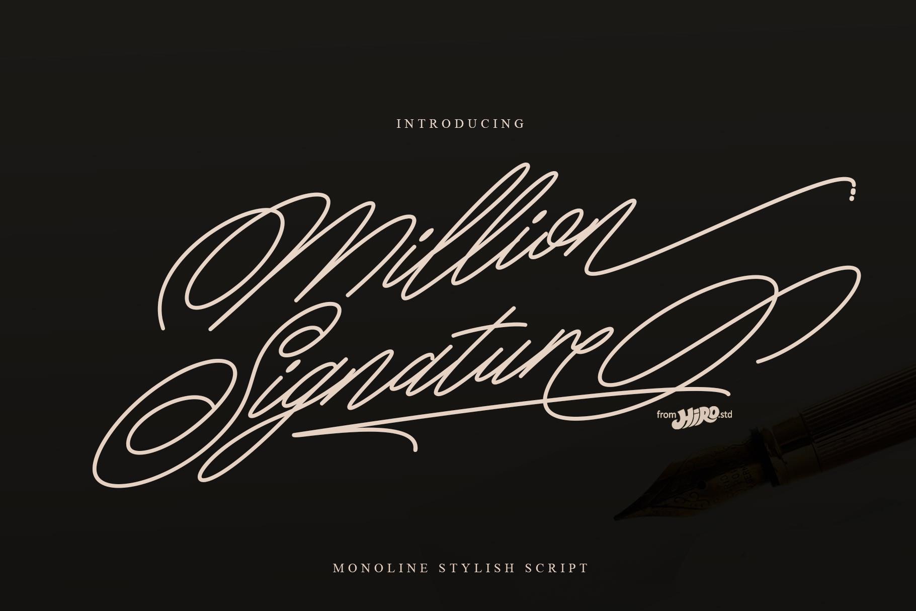 Million Signature Font