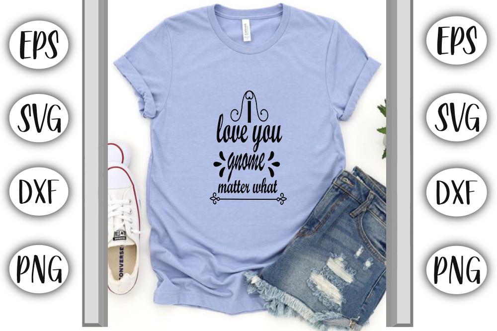 VALENTINES Svg Design ,i Love You Gnome