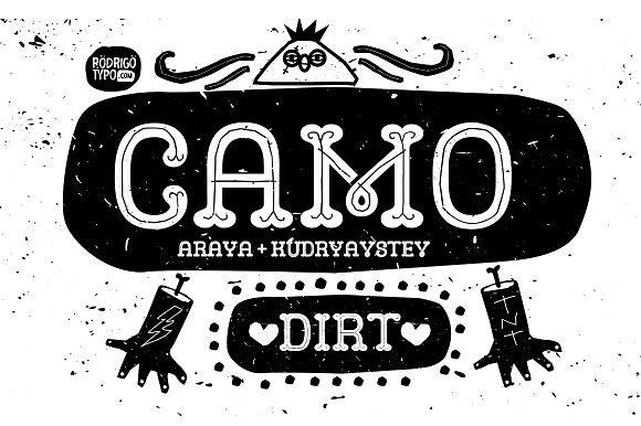 Camo Dirt Font