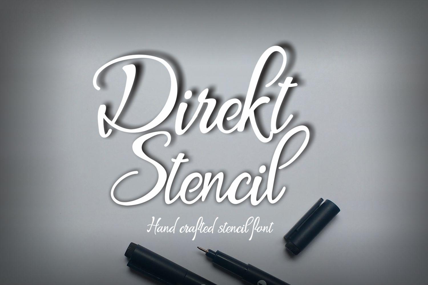 Direkt Stencil Font