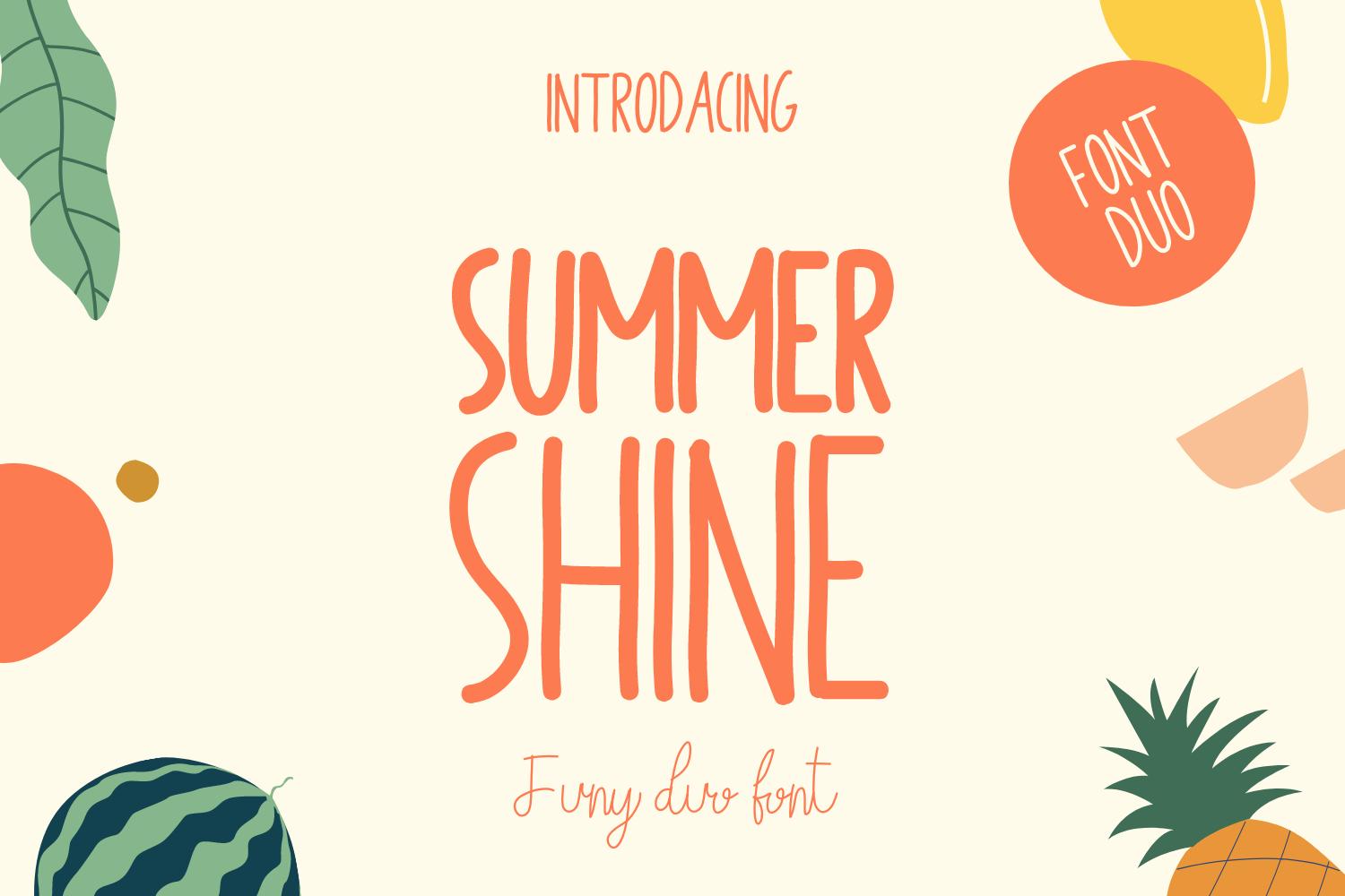Summer Shine Font