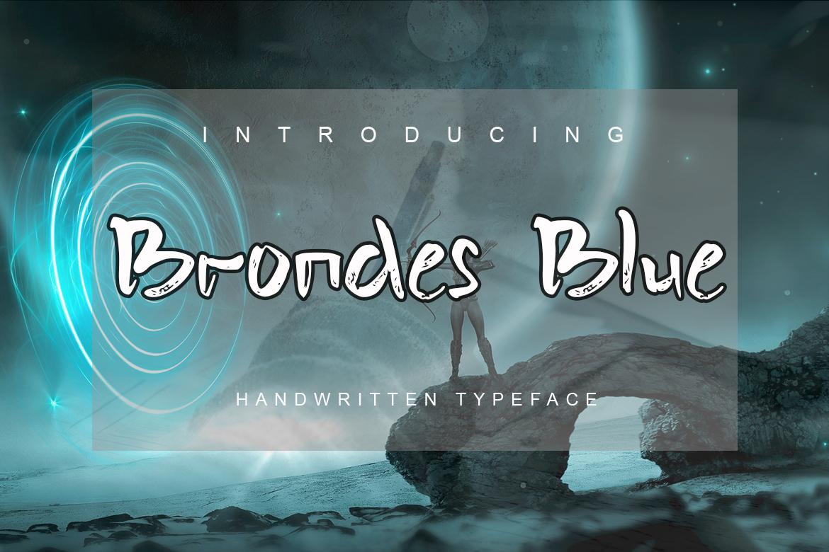 Brondes Blue Font