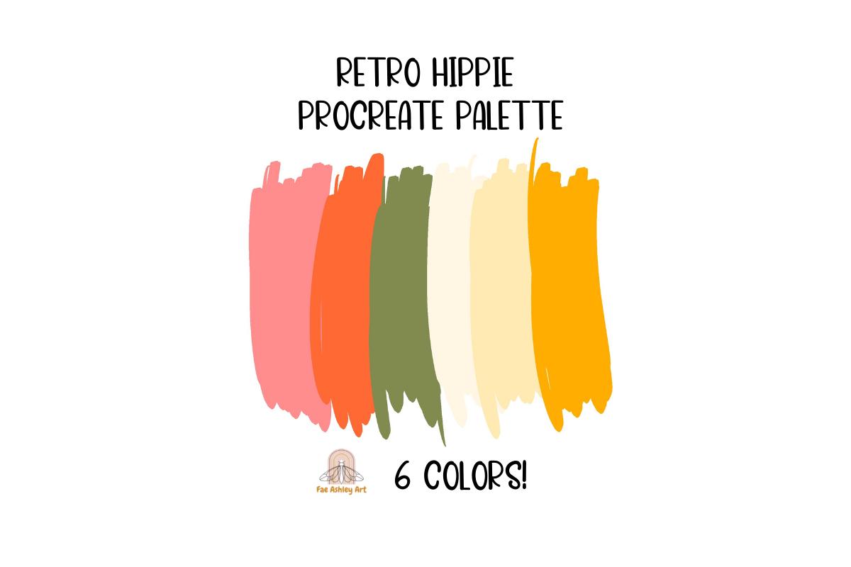 Retro Hippie Procreate Color Palette