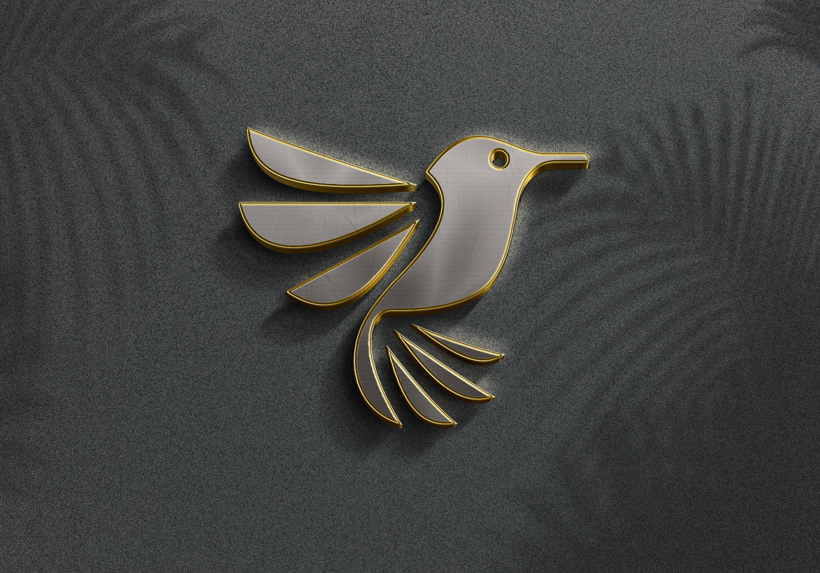 3d Realistic Logo Mockup PSD