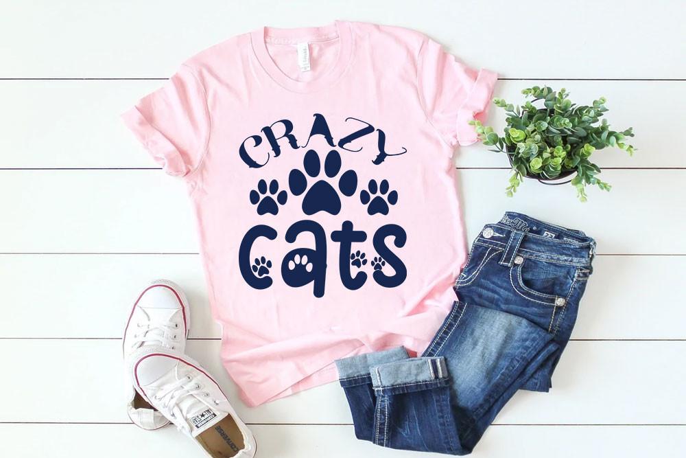 Cat Svg Design, Crazy Cats