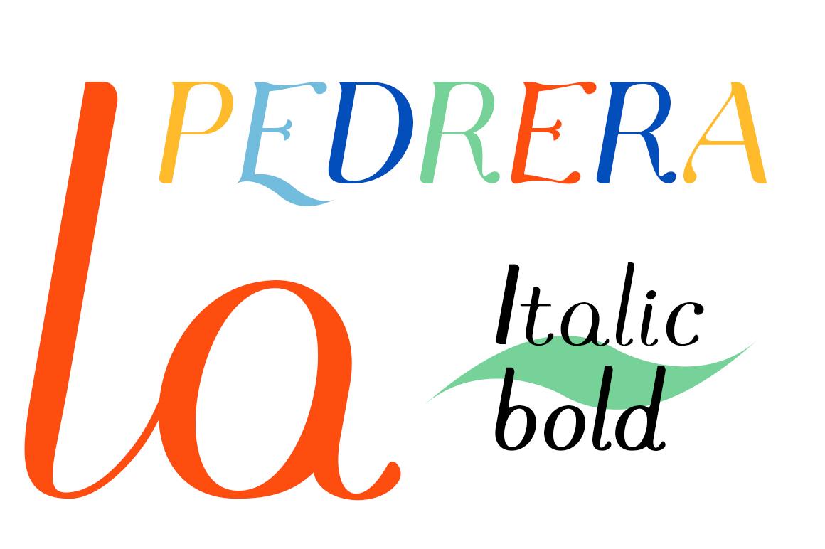 Pedrera Italic Font